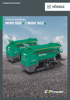 Gumikerekes finiserek Vögele Mini 502e