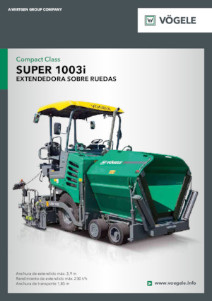 Gumikerekes finiserek Vögele Super 1003i