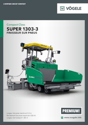 Gumikerekes finiserek Vögele Super 1303-3