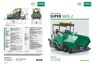 Gumikerekes finiserek Vögele Super 1603-2