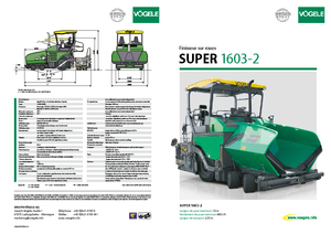 Gumikerekes finiserek Vögele Super 1603-2