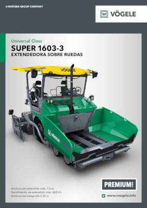 Gumikerekes finiserek Vögele Super 1603-3