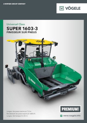 Gumikerekes finiserek Vögele Super 1603-3