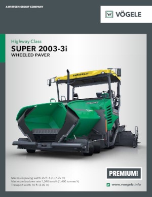 Gumikerekes finiserek Vögele Super 2003-3i