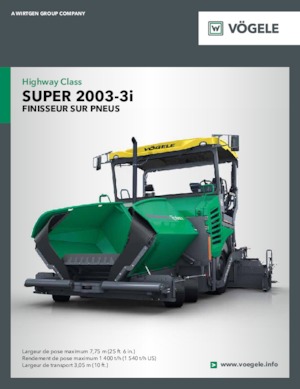 Gumikerekes finiserek Vögele Super 2003-3i