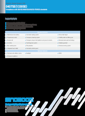 Gumikerekes ollós személyemelők Sinoboom 0407SE