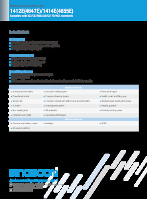 Gumikerekes ollós személyemelők Sinoboom 1414E 