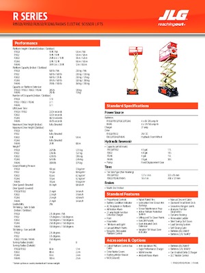 Gumikerekes ollós személyemelők JLG R3246 