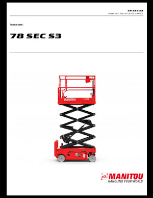 Gumikerekes ollós személyemelők Manitou 78 SEC S3