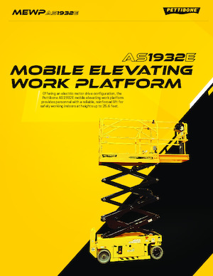 Gumikerekes ollós személyemelők Pettibone AS1932E