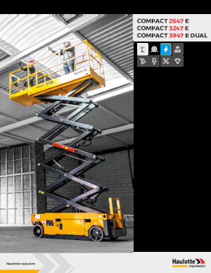 Gumikerekes ollós személyemelők Haulotte COMPACT 3947 E Dual