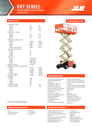Gumikerekes ollós személyemelők JLG ERT4769