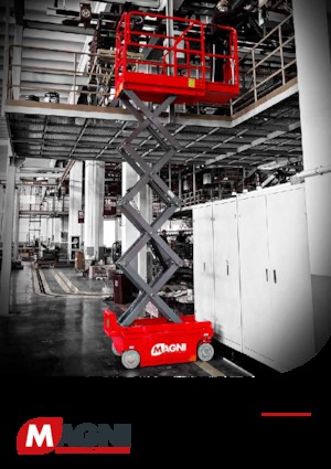 Gumikerekes ollós személyemelők MAGNI ES0607EP