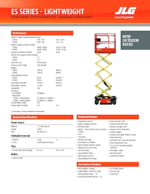 Gumikerekes ollós személyemelők JLG ES1330L