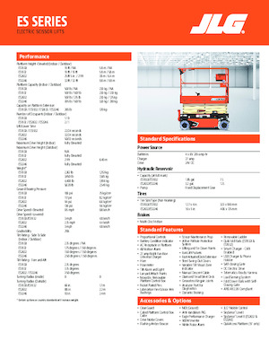 Gumikerekes ollós személyemelők JLG ES2632