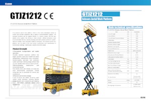 Gumikerekes ollós személyemelők XCMG GTJZ1212