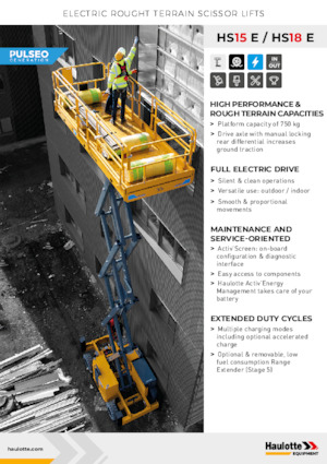 Gumikerekes ollós személyemelők Haulotte HS18E