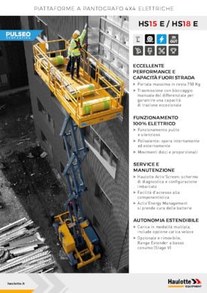 Gumikerekes ollós személyemelők Haulotte HS18E