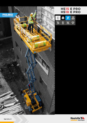 Gumikerekes ollós személyemelők Haulotte HS15E PRO