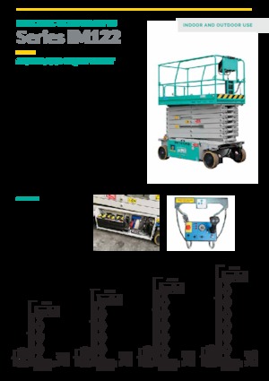 Gumikerekes ollós személyemelők Imer IM 10122