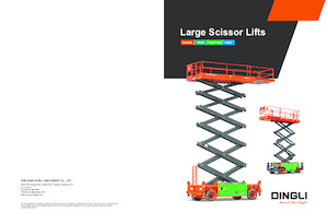 Gumikerekes ollós személyemelők Dingli JCPT1912DC