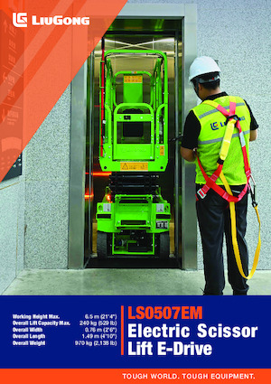 Gumikerekes ollós személyemelők Liugong LS0507EM