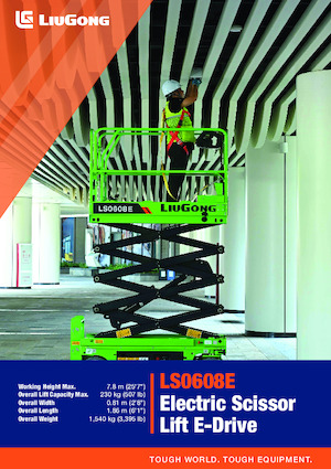 Gumikerekes ollós személyemelők Liugong LS0608E