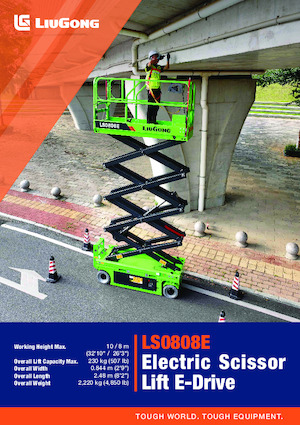 Gumikerekes ollós személyemelők Liugong LS0808E