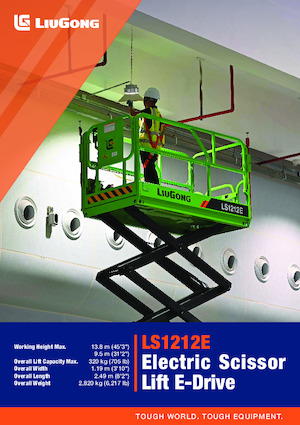 Gumikerekes ollós személyemelők Liugong LS1212E