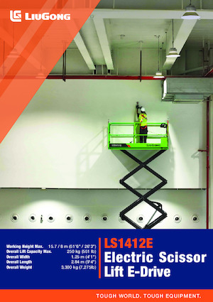 Gumikerekes ollós személyemelők Liugong LS1412E