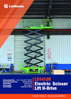 Gumikerekes ollós személyemelők Liugong LS1412H