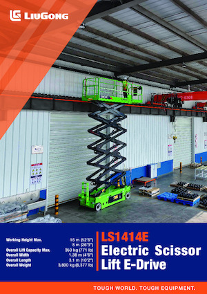 Gumikerekes ollós személyemelők Liugong LS1414E