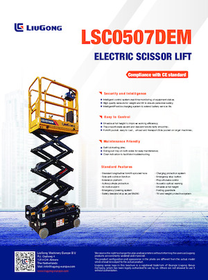 Gumikerekes ollós személyemelők Liugong LSC0507DEM