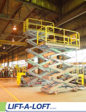 Gumikerekes ollós személyemelők Lift-A-Loft MPAPX12 SPL
