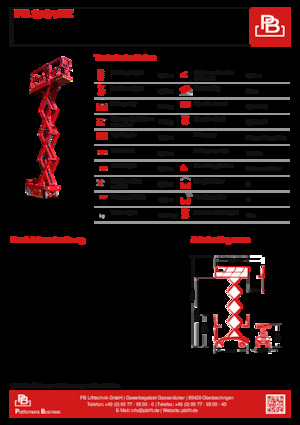 Gumikerekes ollós személyemelők PB PB ECo S78-7EZ