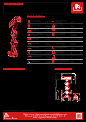 Gumikerekes ollós személyemelők PB PB S100-8EZ