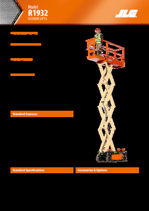 Gumikerekes ollós személyemelők JLG R1932