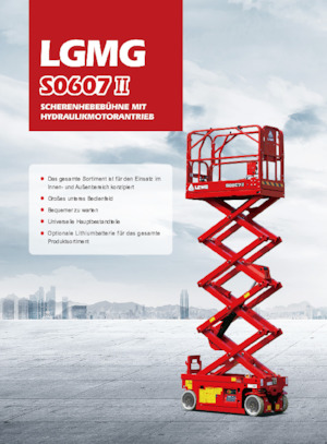 Gumikerekes ollós személyemelők LGMG  S0607II