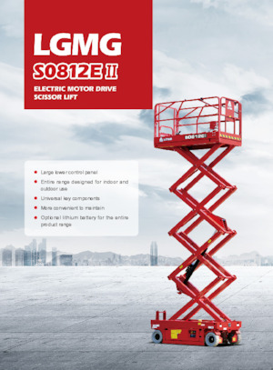 Gumikerekes ollós személyemelők LGMG  S0812EII-Li