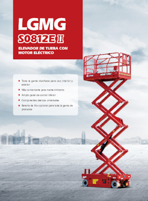 Gumikerekes ollós személyemelők LGMG  S0812EII-Li