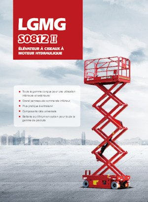 Gumikerekes ollós személyemelők LGMG  S0812II 