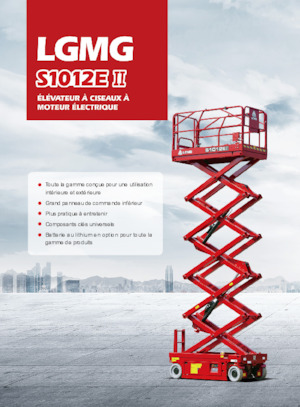 Gumikerekes ollós személyemelők LGMG  S1012EII-Li