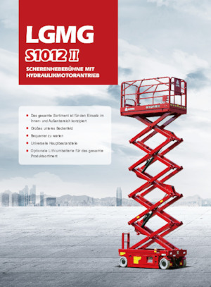 Gumikerekes ollós személyemelők LGMG  S1012II-Li