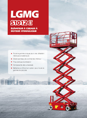 Gumikerekes ollós személyemelők LGMG  S1012II-Li