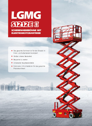 Gumikerekes ollós személyemelők LGMG  S1212EII-Li