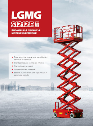 Gumikerekes ollós személyemelők LGMG  S1212EII-Li