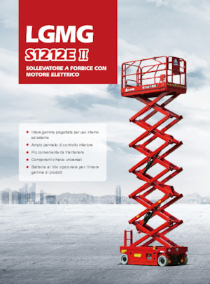 Gumikerekes ollós személyemelők LGMG  S1212EII-Li