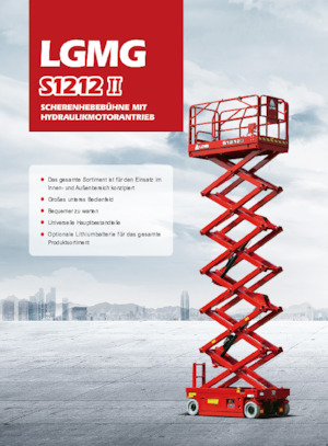 Gumikerekes ollós személyemelők LGMG  S1212II 