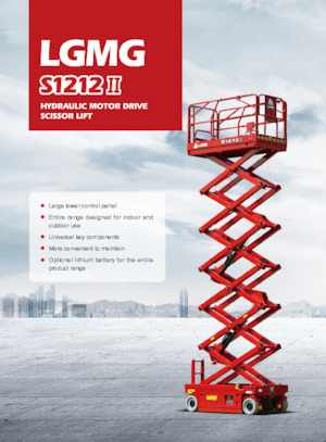 Gumikerekes ollós személyemelők LGMG  S1212II 