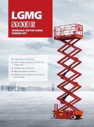 Gumikerekes ollós személyemelők LGMG  S1413II-Li